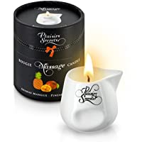 Vela Masaje Erótico Comestible y Afrodisíaca con Aroma Piña y Mango 80 ml. en Recipiente de Cerámica – Plaisirs Secrets…